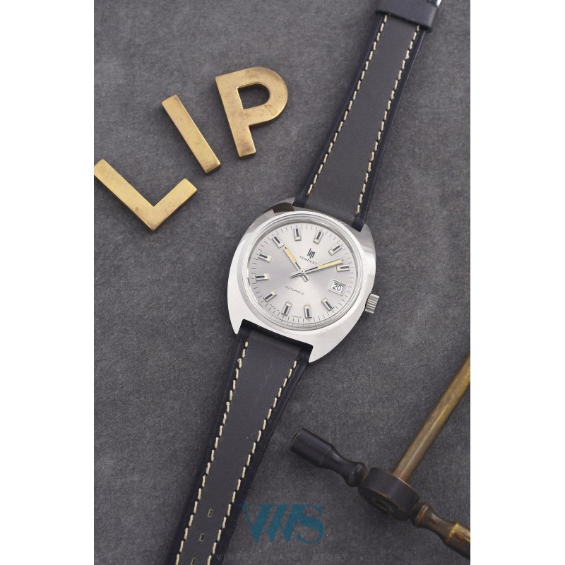 LIP (Tempest Automatic Date - Light Grey / ref. 43811), vers 1975