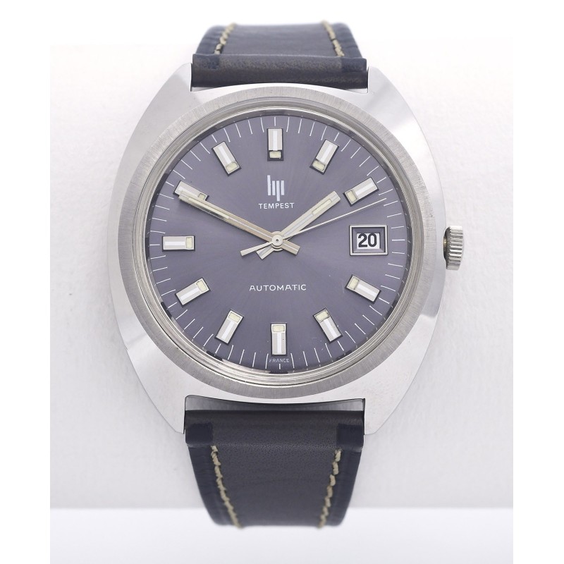LIP (Tempest Automatic Date / 4 ATM - Grey / ref. 43811), vers 1975