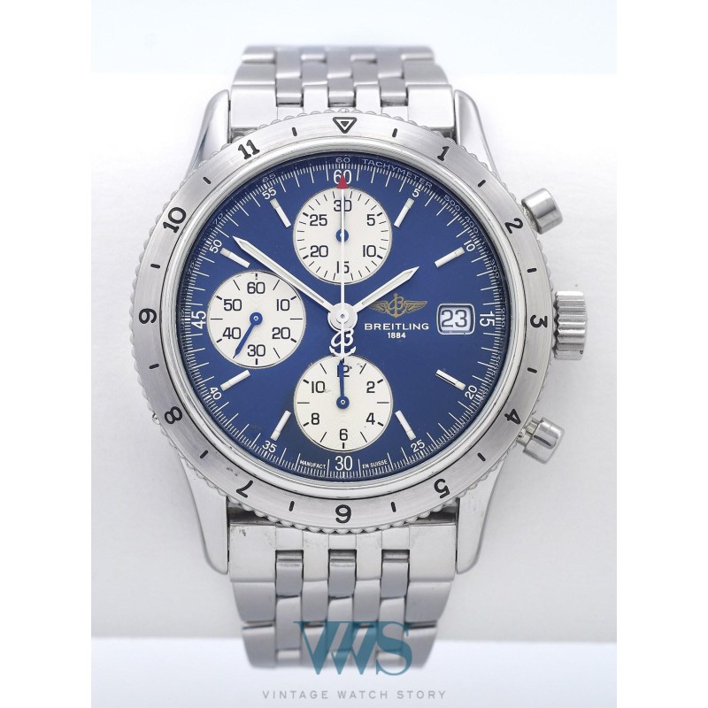 BREITLING (Chronographe Navitimer / Série AVI - Blue / ref. A13023.1), vers 2001