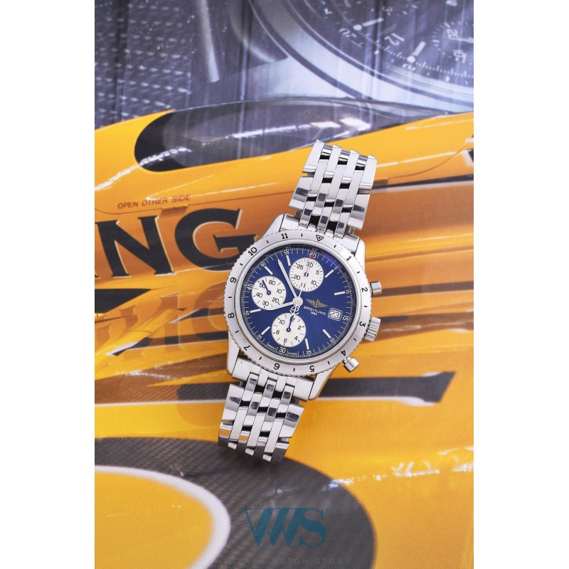 BREITLING (Chronographe Navitimer / Série AVI - Blue / ref. A13023.1), vers 2001