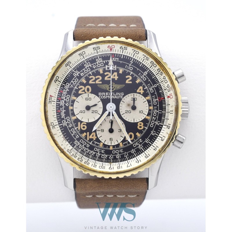 BREITLING (Chronographe Old Navitimer 24H / Cosmonaute or & acier -