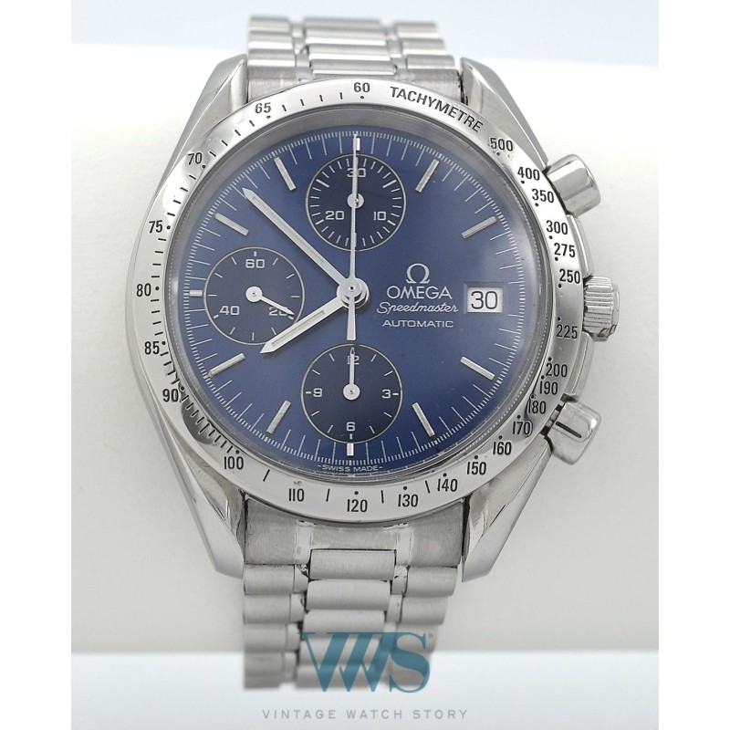 OMEGA (Chronographe Speedmaster Automatic Date - Blue Electric / ref.