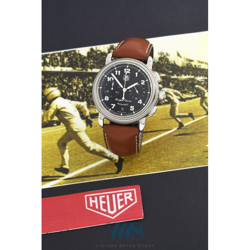 TAG HEUER (Chronographe pilote Targa Florio / Black - Classics Re-edition / ref. CX2110), vers 2001