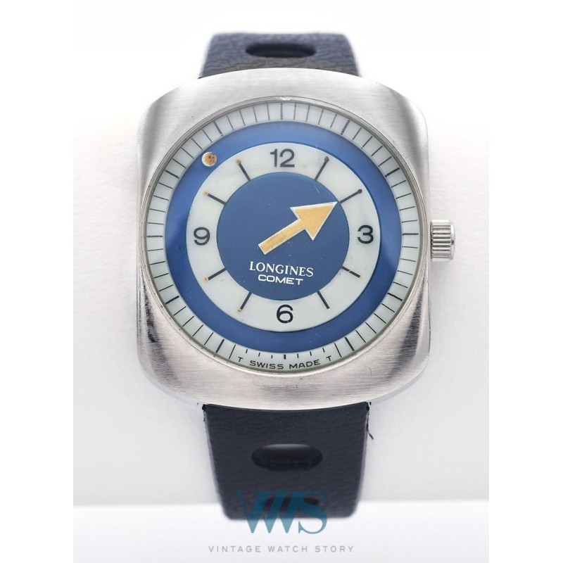 LONGINES (COMET Mystérieuse / Blue / ref. 8475), vers 1974