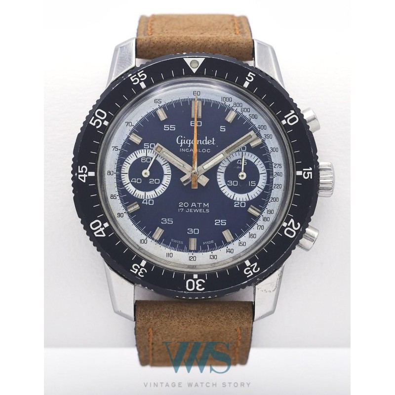 GIGANDET (CHRONOGRAPHE COPILOT / WATERPROOF 20 ATM / BLUE / ref.