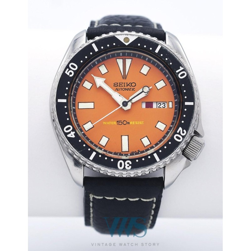 SEIKO (Scuba Diver's / Orange - 150 M / ref. 6309 - 7290), vers 1980