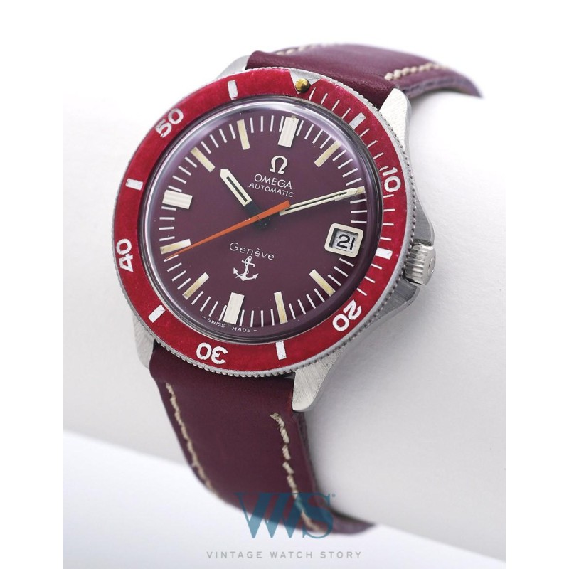 OMEGA (Genève Diver Amirauté Date / Automatic - Logo Red . ref. 166.054), vers 1970