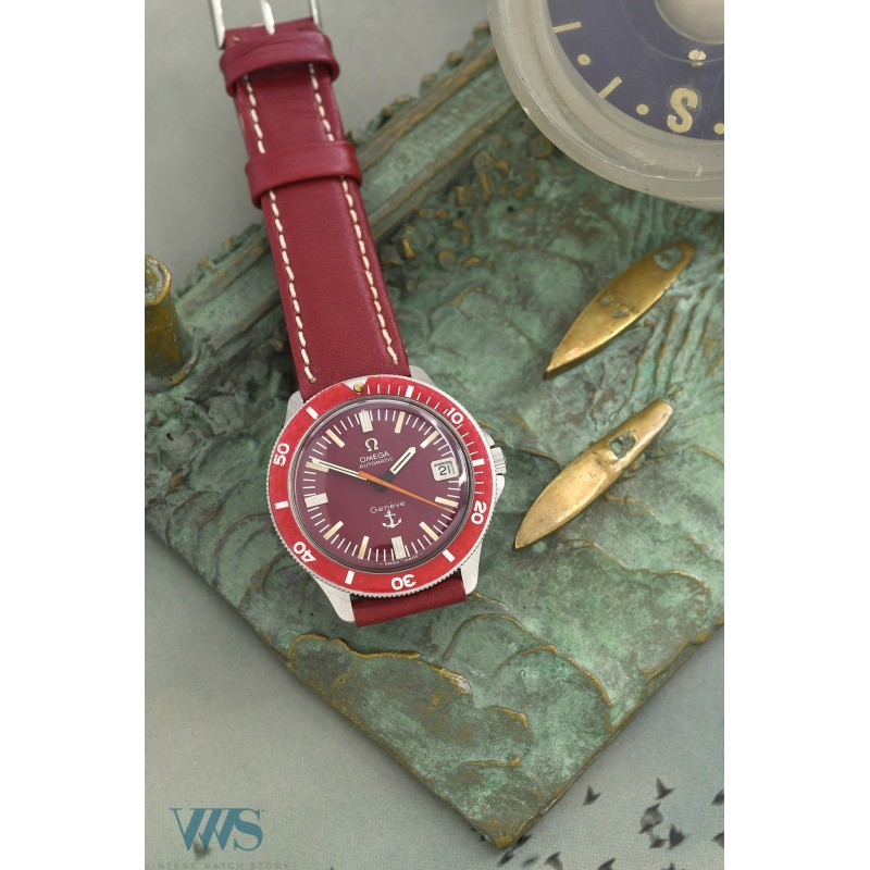OMEGA (Genève Diver Amirauté Date / Automatic - Logo Red . ref. 166.054), vers 1970