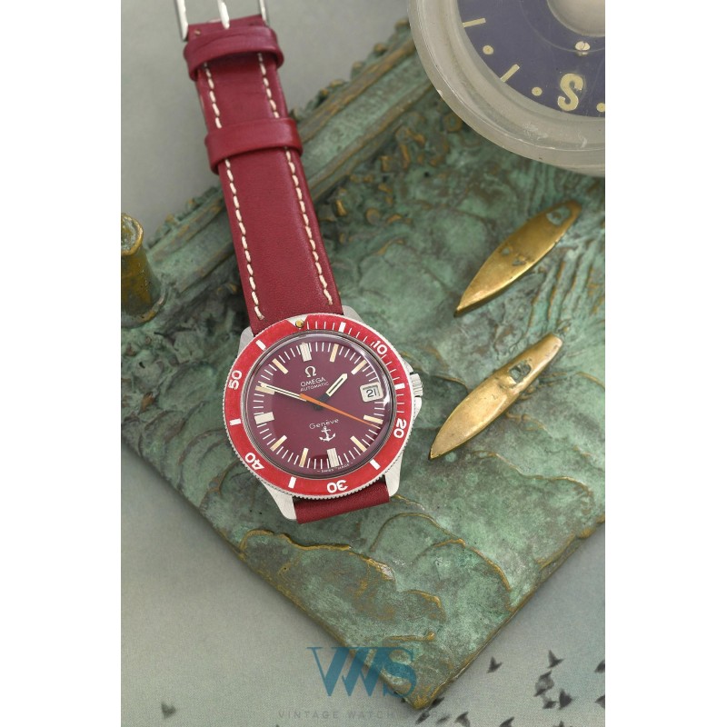 OMEGA (Genève Diver Amirauté Date / Automatic - Logo Red . ref. 166.054), vers 1970