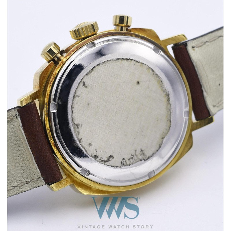 HEUER (Chronographe Camaro 30 "Gold Shell" - White / ref. 73345 T), vers 1970