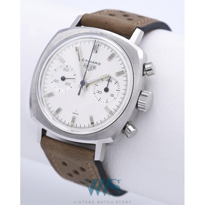 HEUER (Chronographe Camaro 45 - White / ref. 9220 S), vers 1968