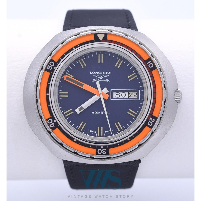 LONGINES (Diver Admiral Automatic / Soucoupe "Big Orange" / ref.