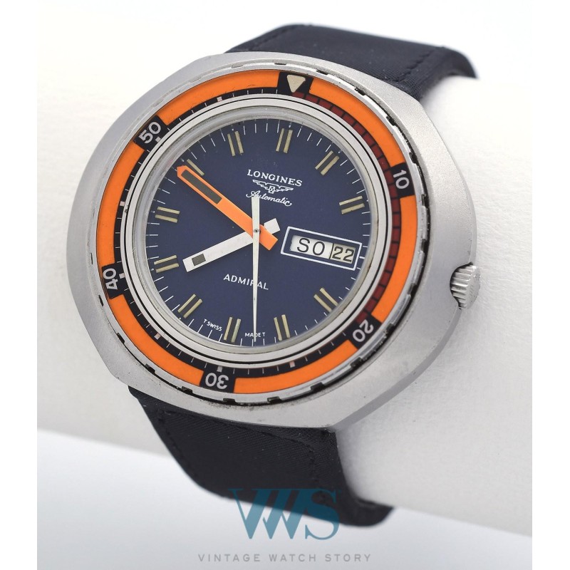 LONGINES (Diver Admiral Automatic / Soucoupe "Big Orange" / ref. 8557), vers 1972