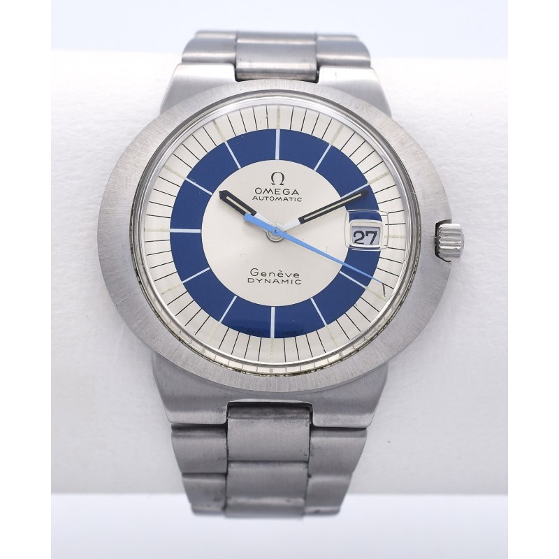 OMEGA (Dynamic Genève - Automatic Simple Date / Silver & Blue / ref.