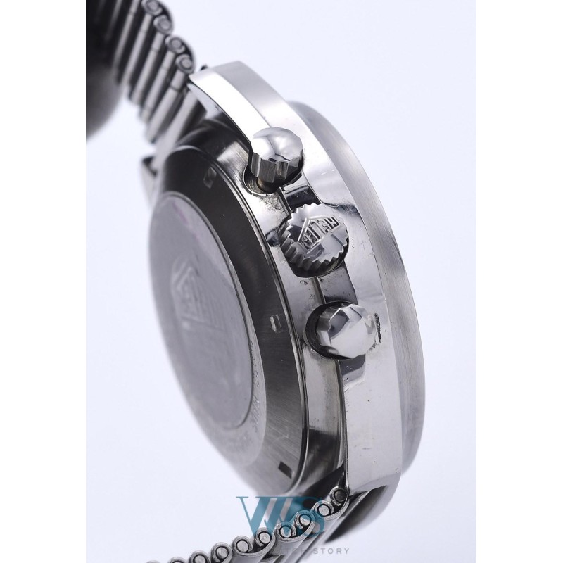 HEUER (Chronographe Pilote Date / Carrera - "Lemania" / ref. 510.500), vers 1986