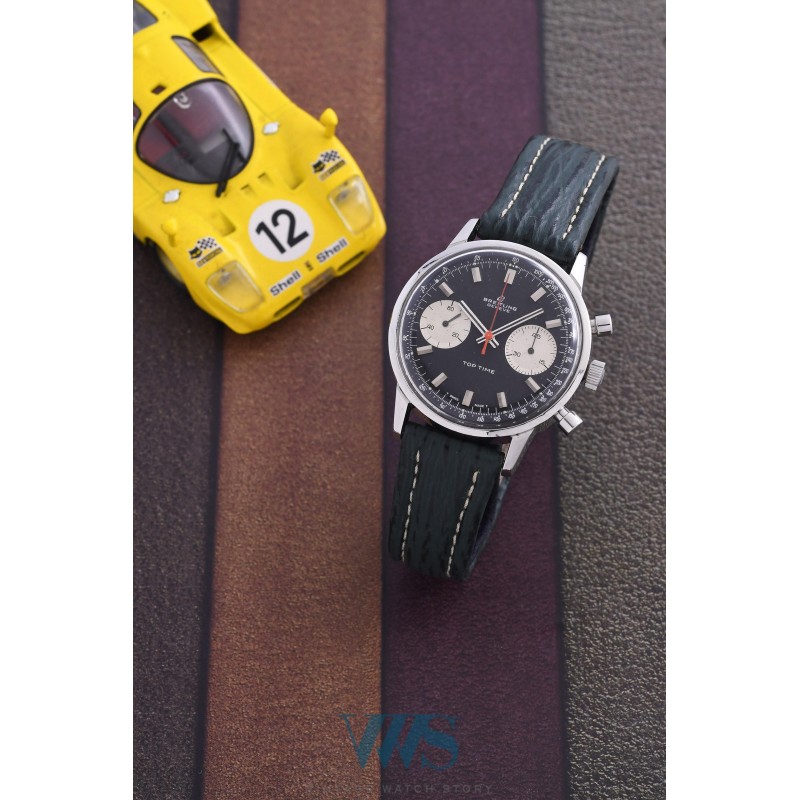 BREITLING (Chronographe Top Time / Trotteuse orange - Panda Black / Silver / ref. 2000-33), vers 1970