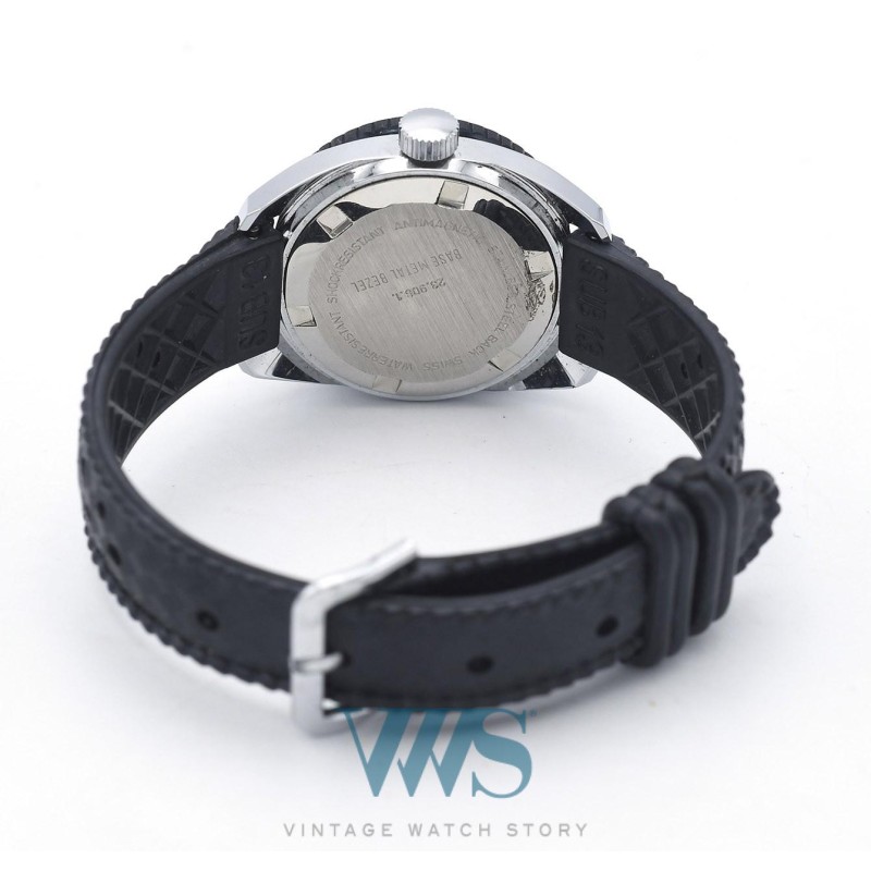SANDOZ (Submarine Antichoc / Lady - Cadran Black / Lunette Noire / ref. 23.906.1), vers 1970