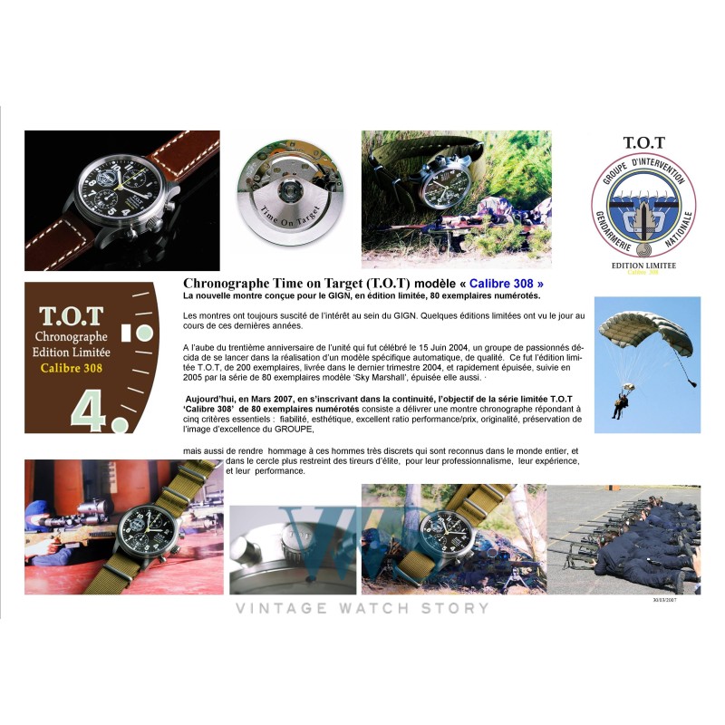 TOT (Chronographe GIGN / Calibre 308 Chocolat - Prototype / 80 pièces), Projet 2007 - 3 ème série