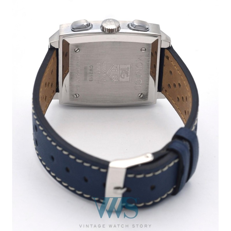 TAG HEUER (CHRONOGRAPHE MONACO BLUE / Steve McQueen / ref. CW2113.FC6183), vers 2005