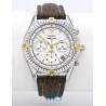 BREITLING (Chronographe Cockpit Automatic Date - White / Or & Acier / ref. B30012), vers 2000