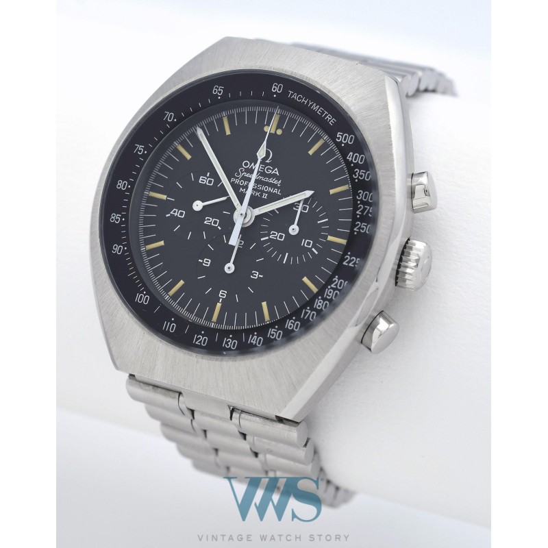 OMEGA (CHRONOGRAPHE SPEEDMASTER PROFESSIONAL MARK II / PATINE BANANE / ref. 145.014), vers 1970
