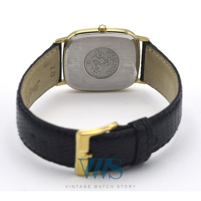 OMEGA (SEAMASTER QUARTZ / ELLIPSE PLAQUÉ OR / ref. 1430), vers 1987