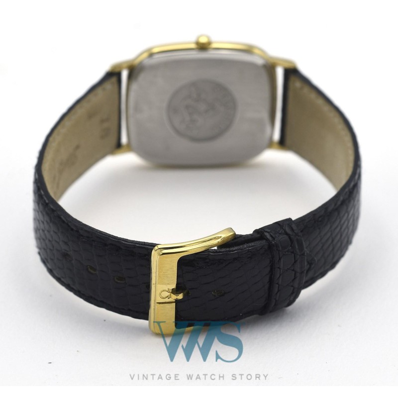 OMEGA (SEAMASTER QUARTZ / ELLIPSE PLAQUÉ OR / ref. 1430), vers 1987