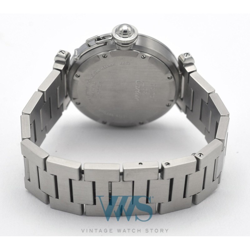 CARTIER (Pasha C / GMT - Silver / ref. 2377), vers 2005