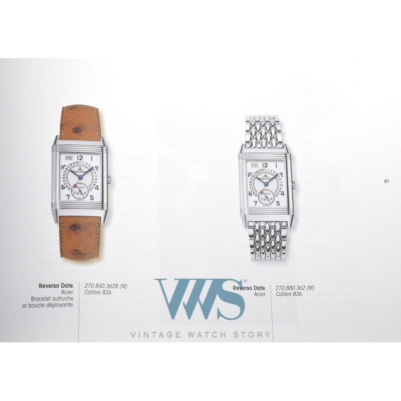 JAEGER-LeCOULTRE (REVERSO GT CALENDRIER / SILVER / ref. 270.840.362B), vers 2002