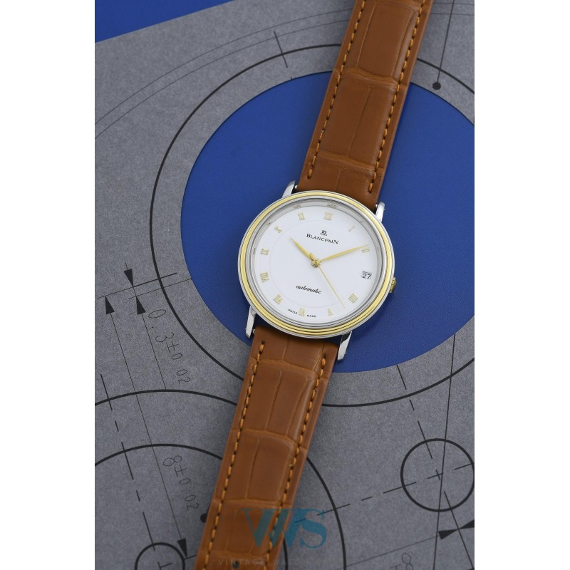 BLANCPAIN (Villeret Automatic Ultra Slim - Or & Acier / ref. 1151-1318-58), vers 1998