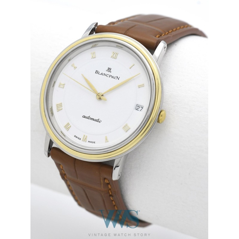 BLANCPAIN (Villeret Automatic Ultra Slim - Or & Acier / ref. 1151-1318-58), vers 1998