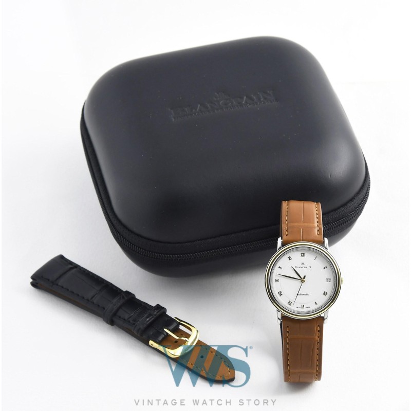 BLANCPAIN (Villeret Automatic Ultra Slim - Or & Acier / ref. 1151-1318-58), vers 1998