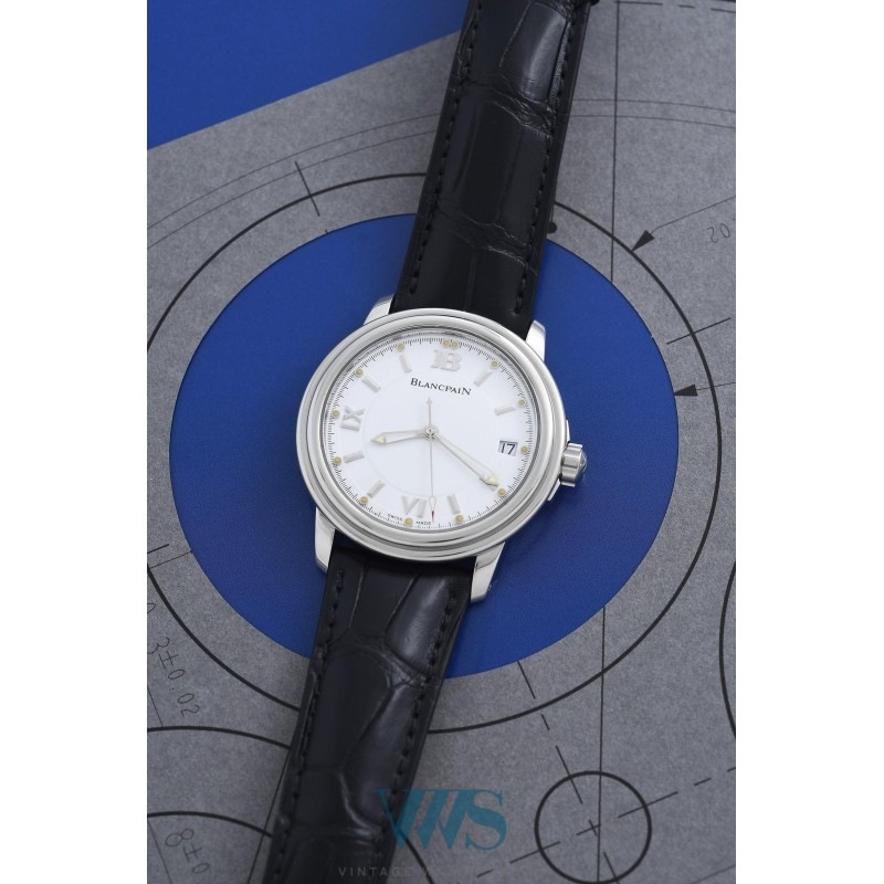 BLANCPAIN (Léman Ultra Slim Date - White / ref. 2100-1127-53A), vers 1995
