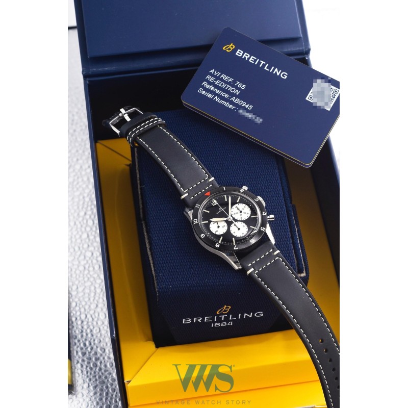 BREITLING (Chronographe AVI 1964 Réédition / Chronomètre / ref. AB09451A1B1X1), vers 2023