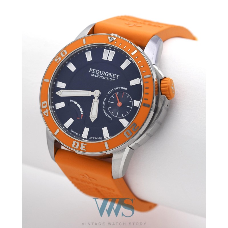 PEQUIGNET (Submarine Royal 300 M / Orange / ref. 9050343/39), vers 2018
