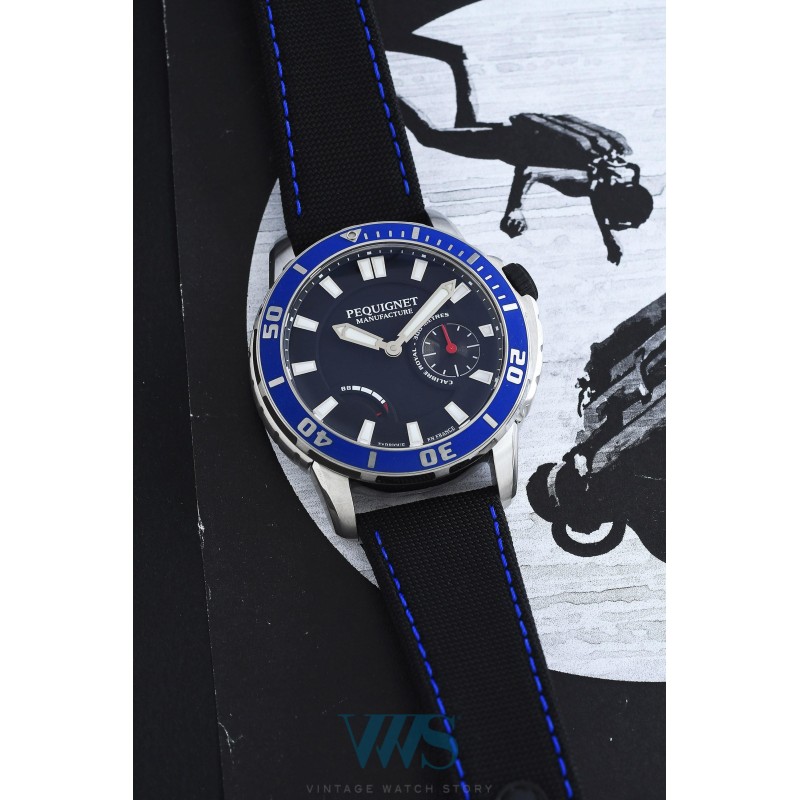 PEQUIGNET (Submarine Royal 300 M / Blue / ref. 9051443 CN), vers 2018