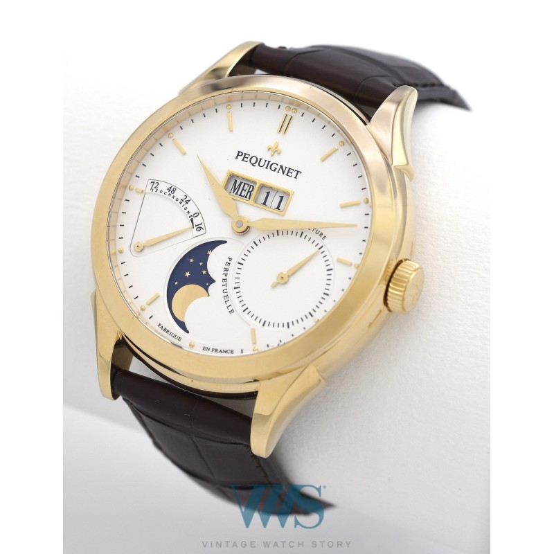 PEQUIGNET (RUE ROYALE - GRANDE DATE MOON Or Jaune / ref. 9011438 CG), vers 2018