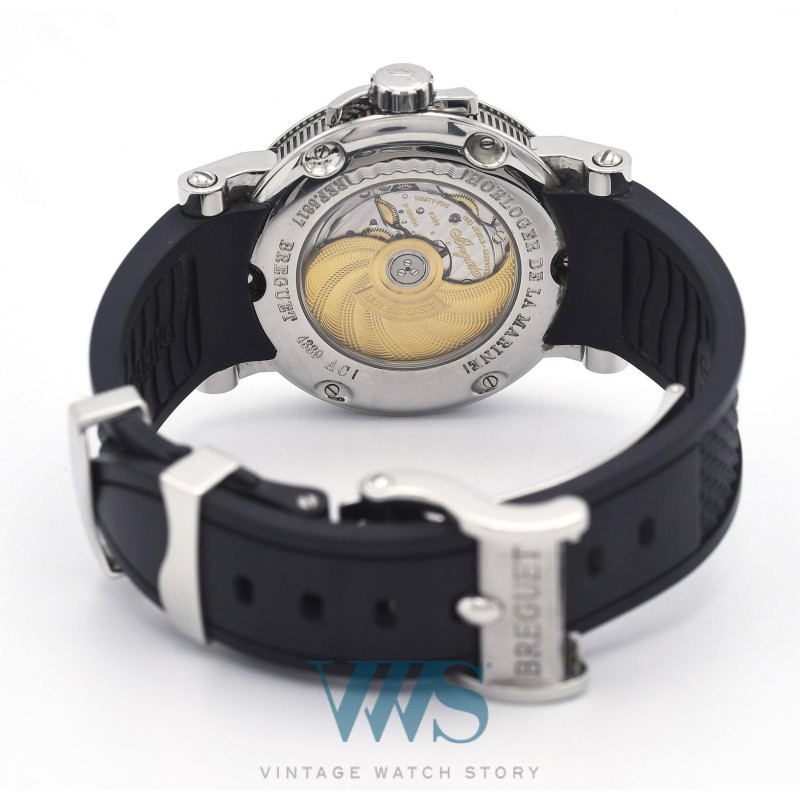 BREGUET (Marine acier Automatique - Silver / Grande Date / ref. 5817ST/12/5V8), vers 2008