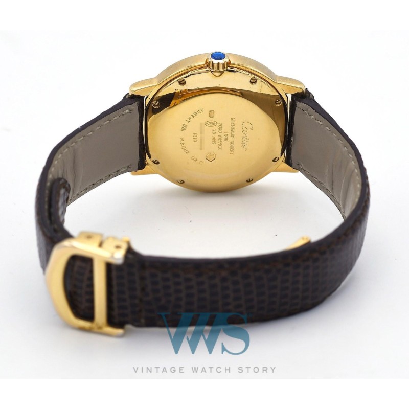 CARTIER (RONDE SOLO MUST / ROMAINE - VERMEIL / ref. 1810), vers 1990