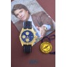 BREITLING (Chronographe Chronomat Or Jaune - Blue & Gold / ref. 87950), vers 1995