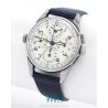 UNIVERSAL GENEVE (Chronographe Aéro-Compax / Acier - Corne stylisée / ref. 22286), vers 1944