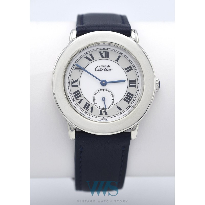 MUST DE CARTIER (Ronde solo - Argent / ref. 1815 1), vers 1990