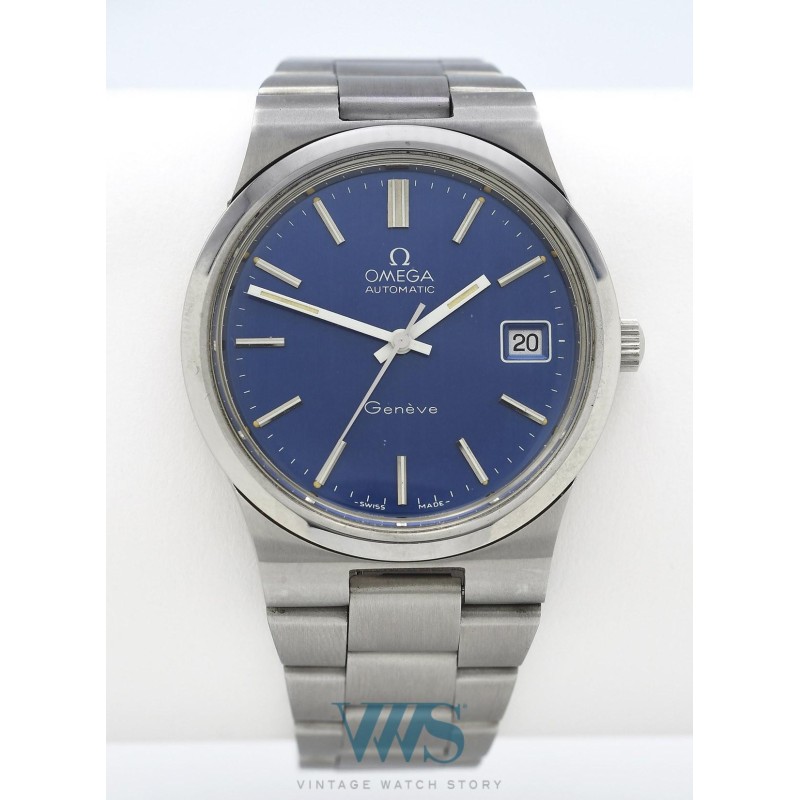 OMEGA (Genève Sport Automatic Blue - Day Date / ref. 166.0174), vers