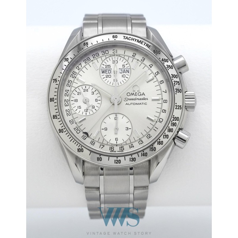 OMEGA (Chronographe Speedmaster Automatic Calendar - Silver / ref.