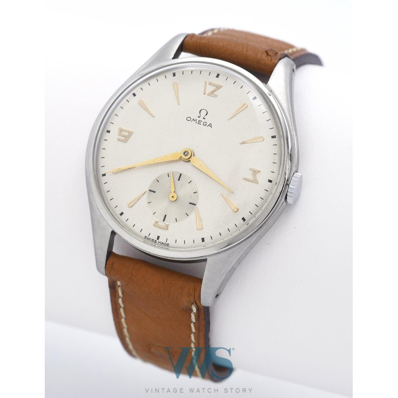 OMEGA (Classic Big Pan 38 - Petite seconde "Index Or" / ref. 2505-30), vers 1947