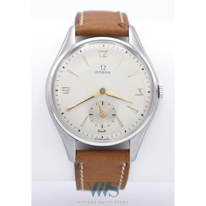 OMEGA (Classic Big Pan 38 - Petite seconde "Index Or" / ref. 2505-30),