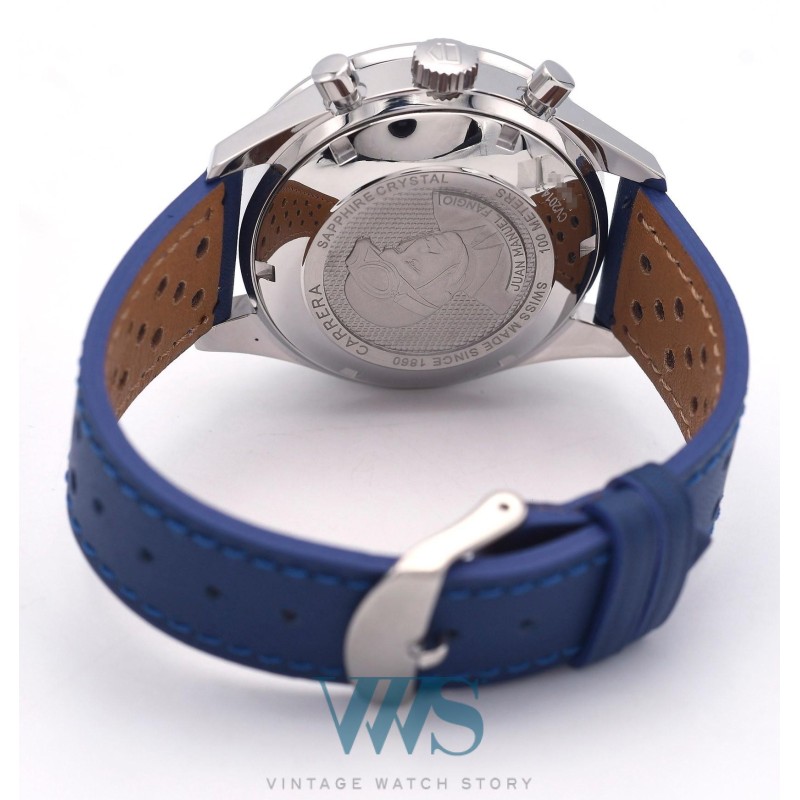 TAG HEUER (Chronographe Grand Carrera 16 - Série "Juan Manuel Fangio" / ref. CV2014-3), vers 2014