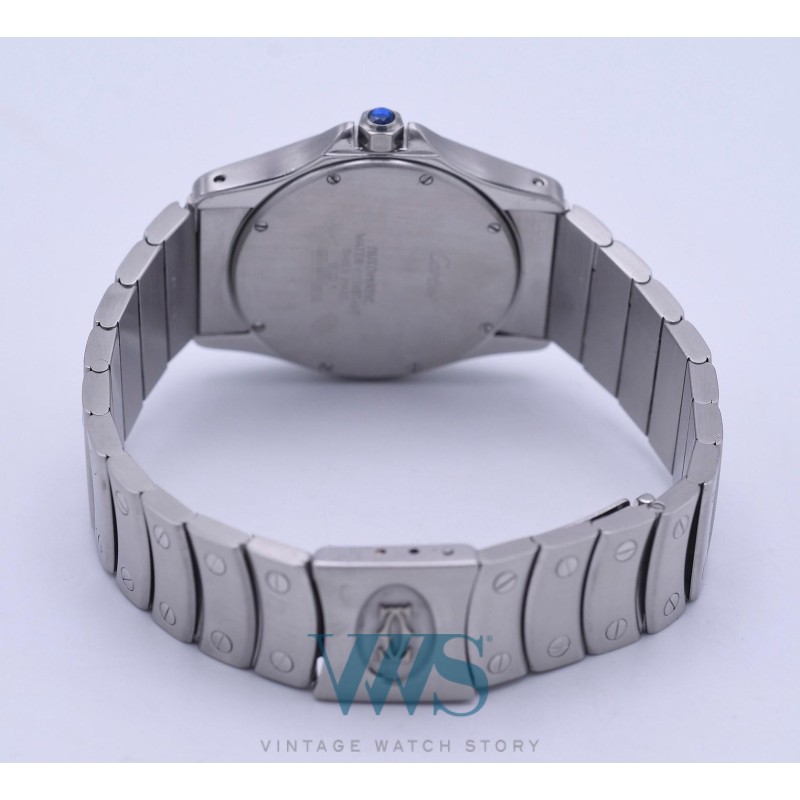 CARTIER (Santos Cougar GM / Date Acier - White / ref. 1920-1), vers 2000