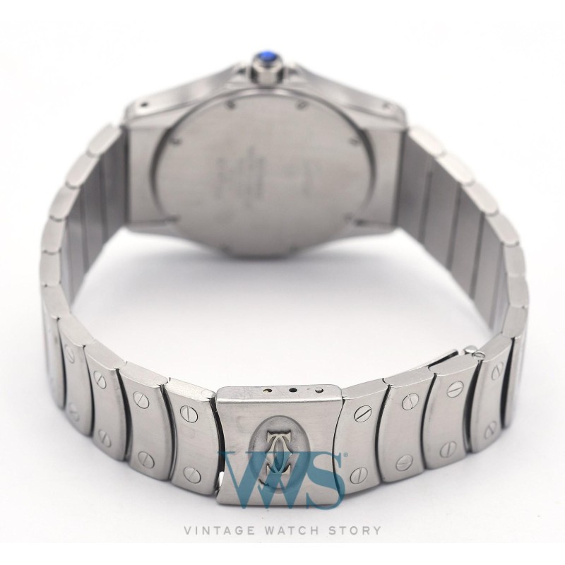 CARTIER (Santos Cougar GM / Date Acier - White / ref. 1920-1), vers 2000