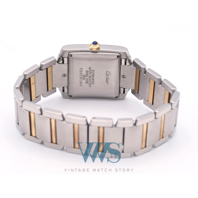 CARTIER (Tank Française Grand Modèle - Or & Acier Automatique / ref. 2302), vers 2000